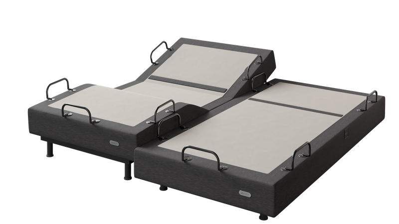 BackFlex 3 split king adjustable base with one side adjusted up