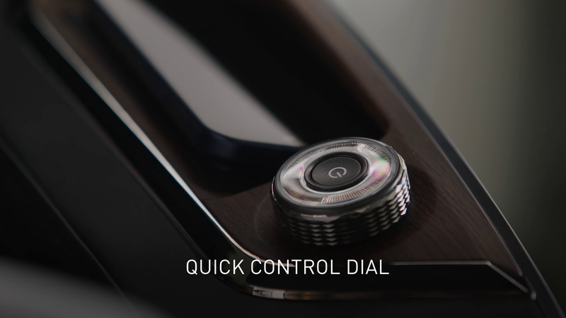 DualTech Pro AI 4D massage chair's easy simple quick-access control dial