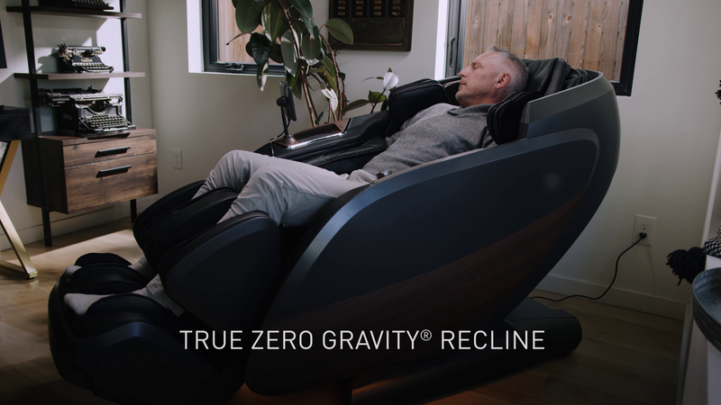 True zero gravity reclining with DualTech Pro AI 4D massage chair