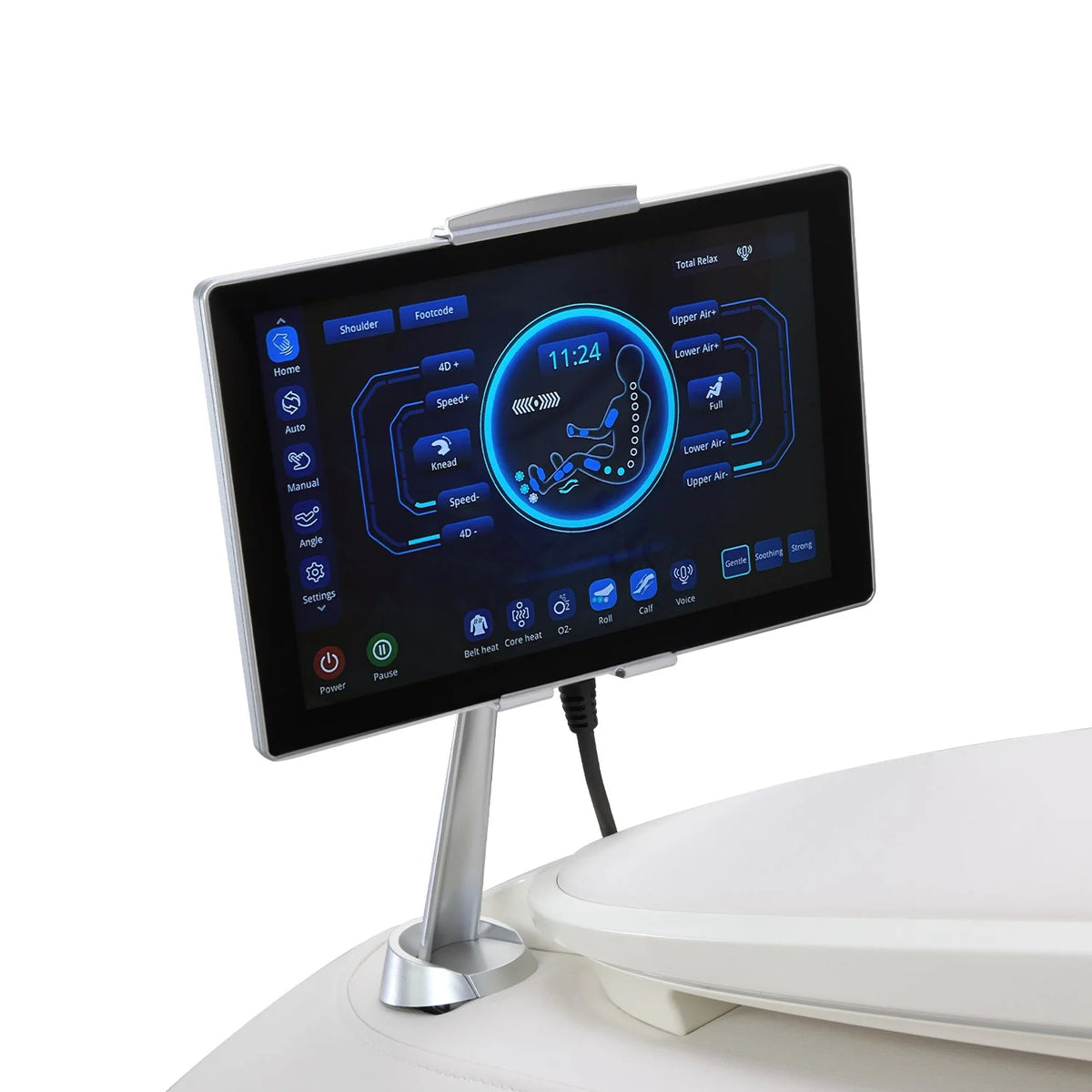 Osaki DuoMax 4D Dual massage chair simple easy-to-use touchscreen tablet controller remote