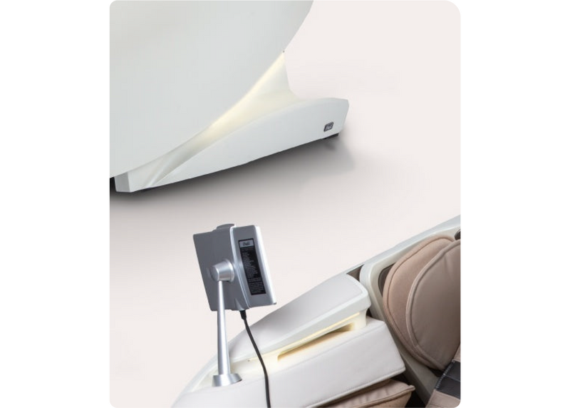 Osaki DuoMax 4D massage chair elegant soft serene glow of LED mood lighting chromotherapy