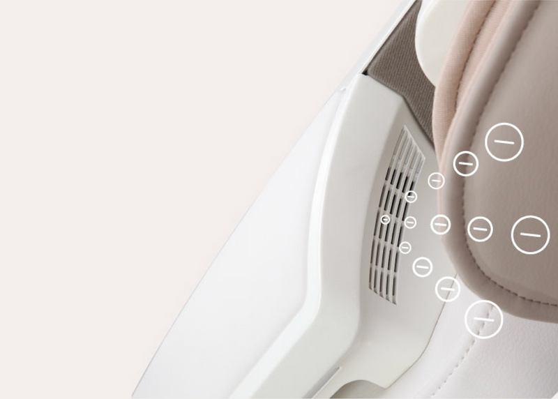 Osaki DuoMax 4D massage chair negative oxygen ions air ionizers purifier for removing pollutants, allergens, dust