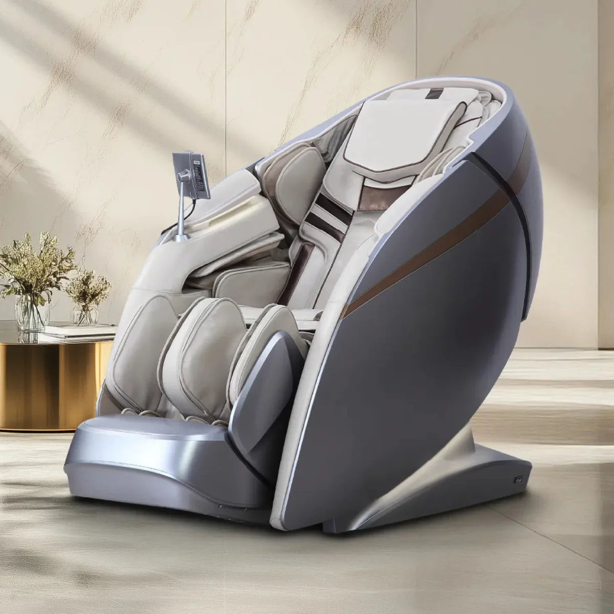 Osaki DuoMax SE 4D dual mechanism massage chair in living room