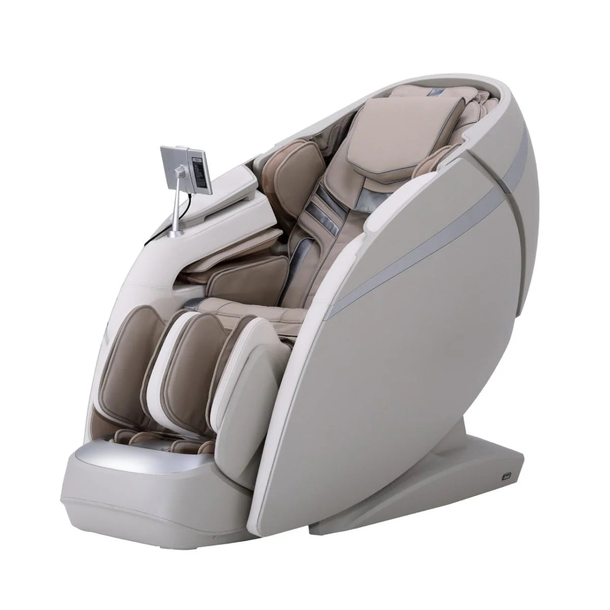 Osaki DuoMax SE 4D massage chair in taupe cream white color