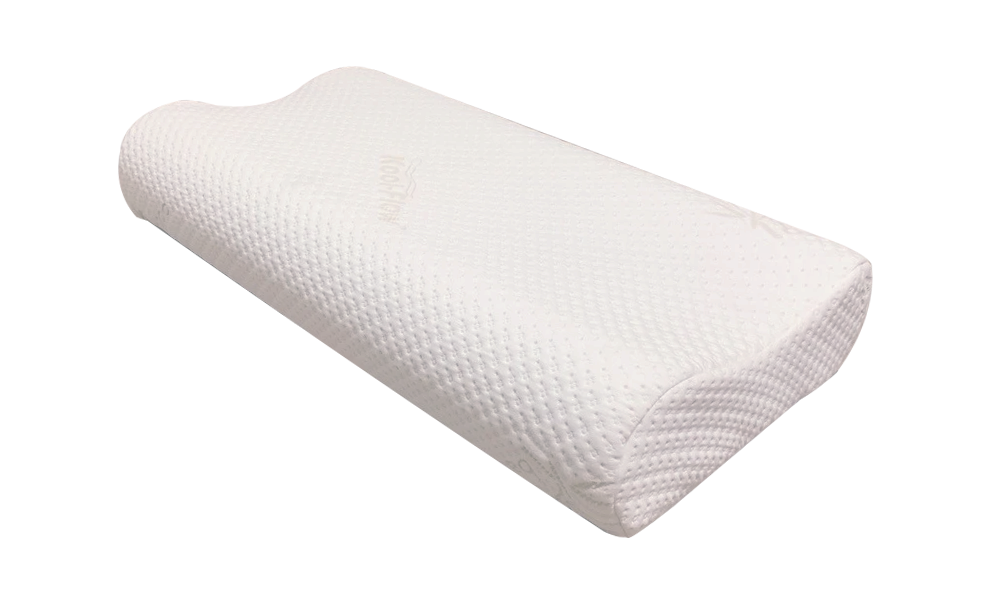 Long Glacier Trillow 3-in-1 cooling adjustable thickness contour memory foam pillow with bamboo pcm cooling cover, and cooling gel infusion