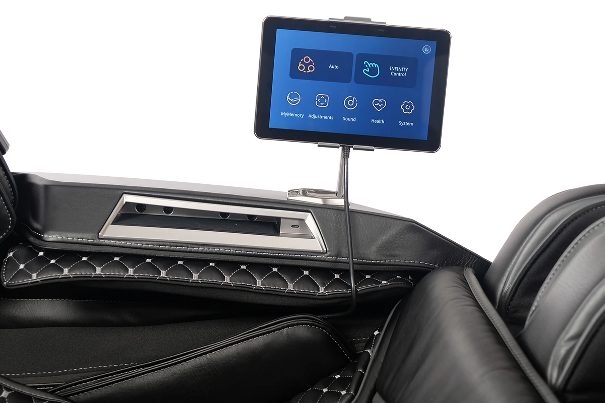Infinity Circadian 4D Dual Flex Massage Chair intuitive simple emote touchscreen tablet controller