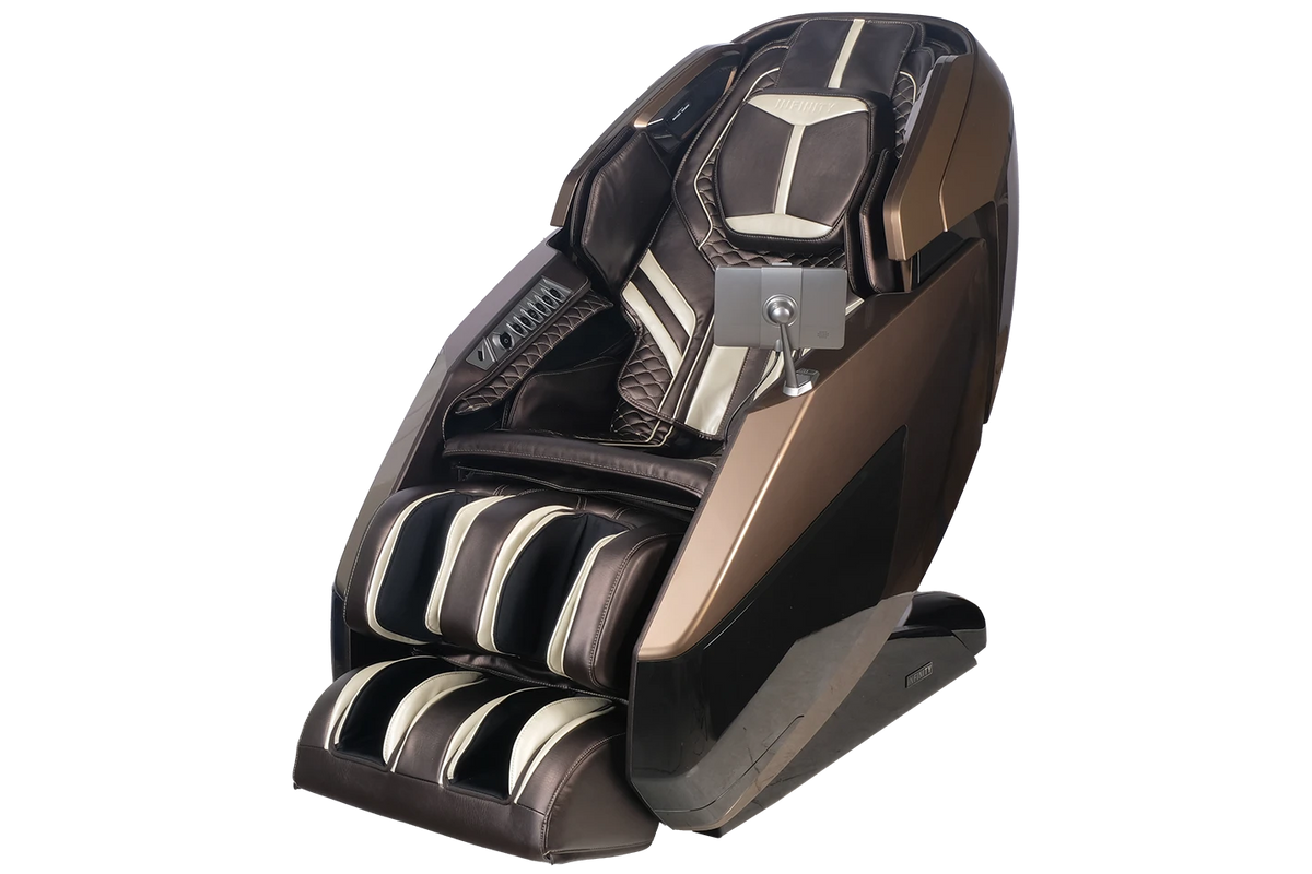 Infinity Circadian 4D Dual Flex Massage Chair Brown Colour Front View