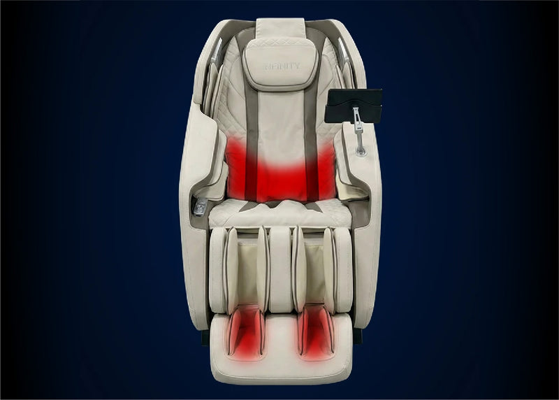 Infinity Celebrity Elite 4D Massage Chair Lumbar and Feet Soothing Heat Therapy