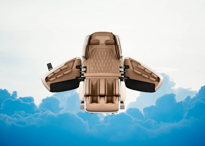 M8 Neo floating in a clean sky full of clouds