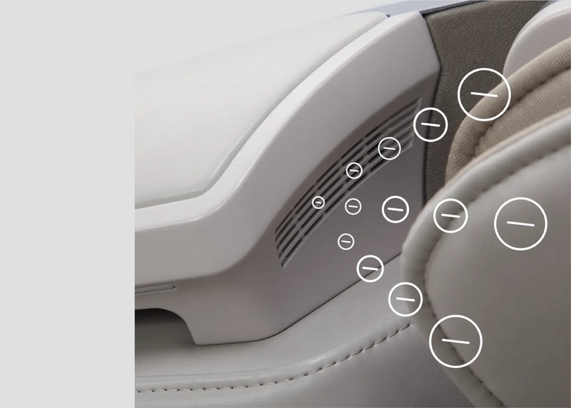 Osaki DuoMax SE 4D massage chair negative oxygen ions air ionizer feature for purifying for clean air