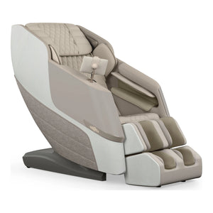 Positive Posture DualTech 4D Massage Chair in linen color angle view