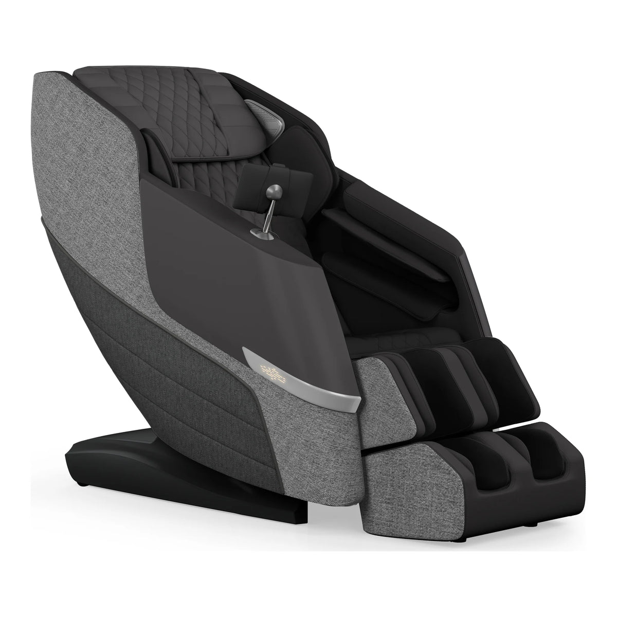 Positive Posture DualTech 4D Massage Chair in slate color angle view