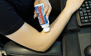 Therapain being rolled onto the forearm